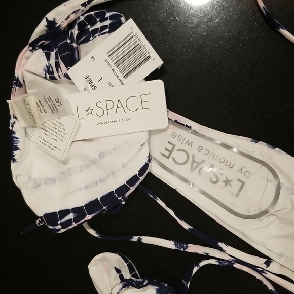 💕L*SPACE💕 Liberty Tie Dye Bikini Brittany Top XL + Lennox Classic Bottom L NWT - Picture 12 of 12